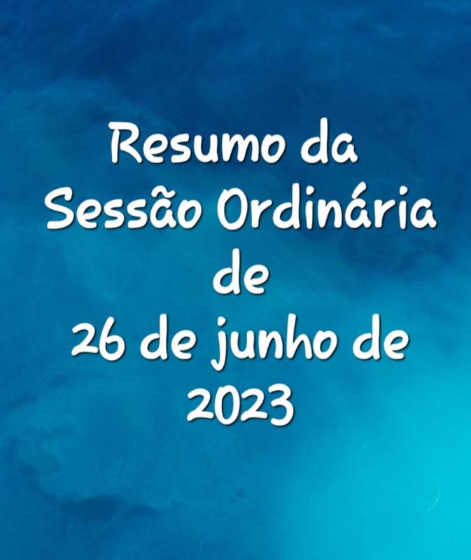 SESSÃO ORDINÁRIA